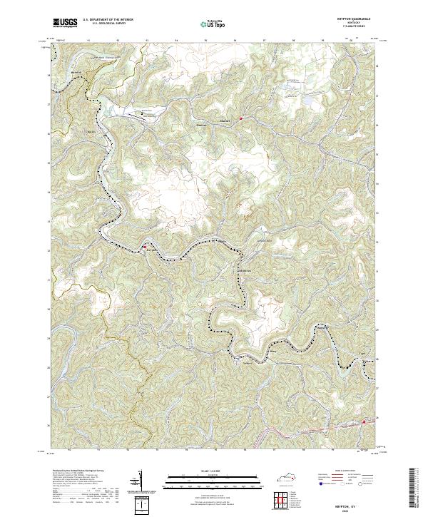 USGS Topographic Map – Krypton