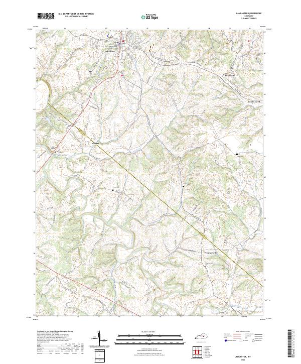 USGS Topographic Map – Lancaster