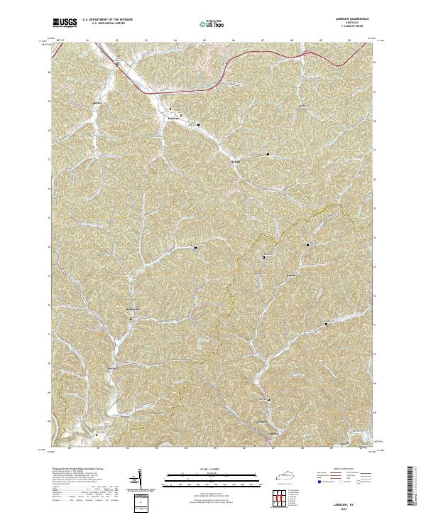 USGS Topographic Map – Landsaw