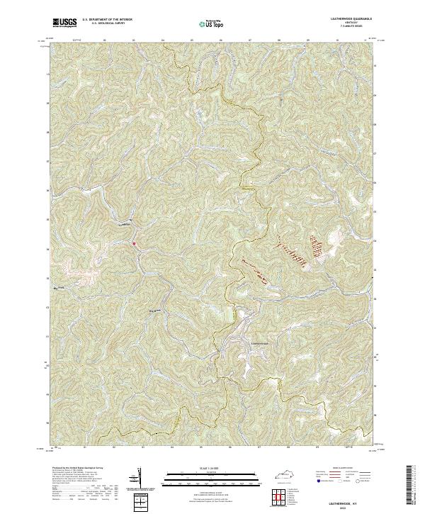 USGS Topographic Map – Leatherwood