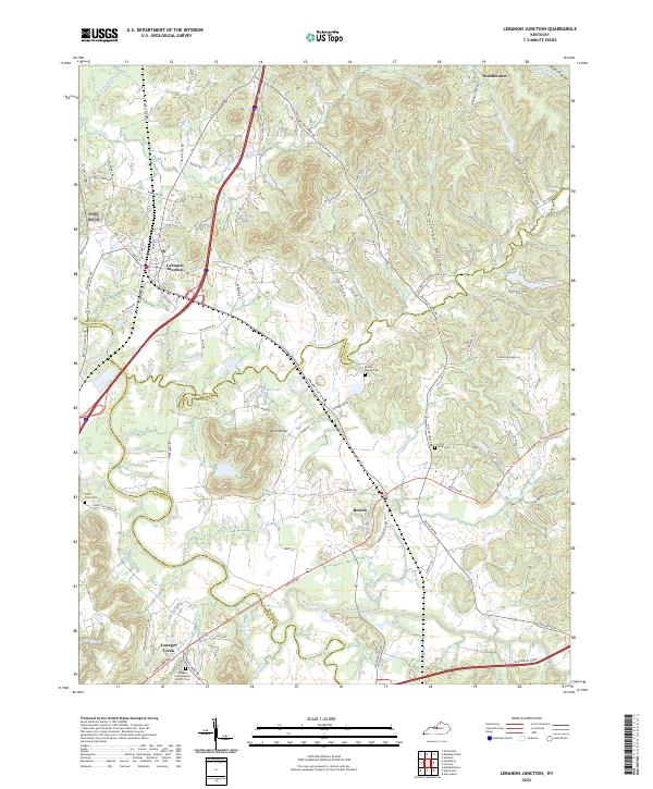 USGS Topographic Map – Lebanon Junction