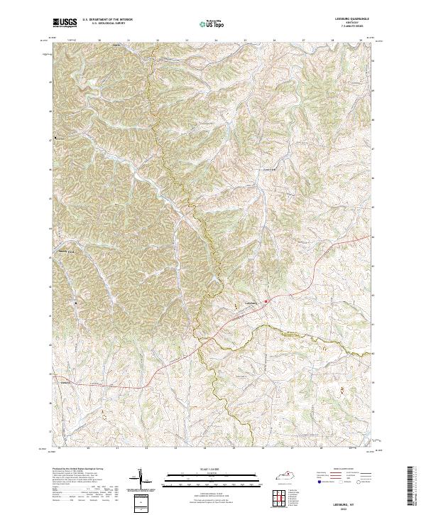 USGS Topographic Map – Leesburg