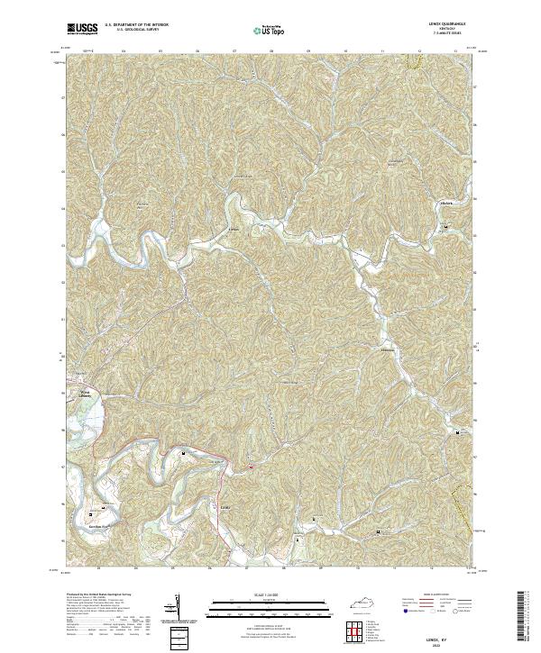 USGS Topographic Map – Lenox