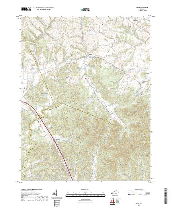 USGS Topographic Map – Levee