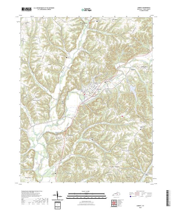 USGS Topographic Map – Liberty