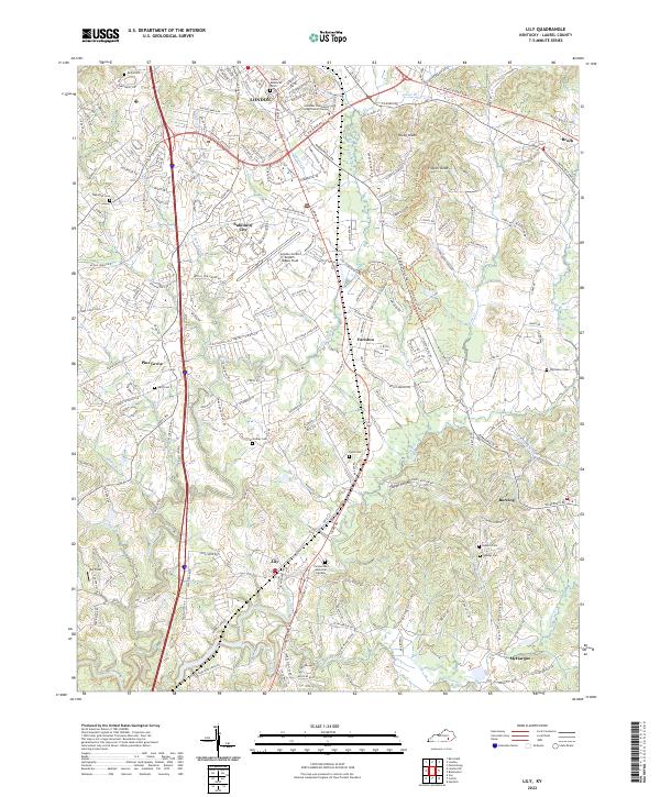 USGS Topographic Map – Lily