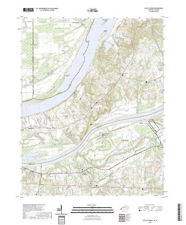 USGS Topographic Map – Little Cypress