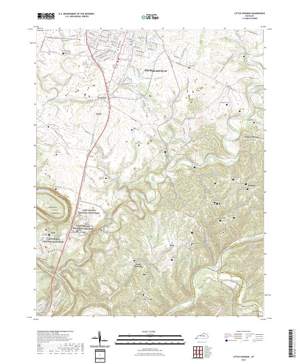 USGS Topographic Map – Little Hickman