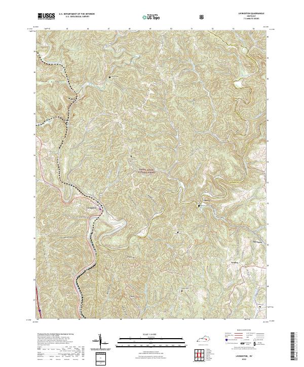 USGS Topographic Map – Livingston