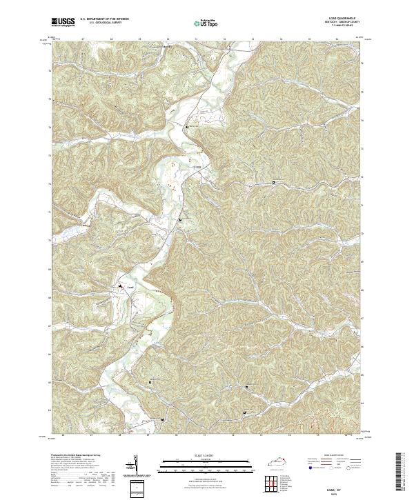 USGS Topographic Map – Load