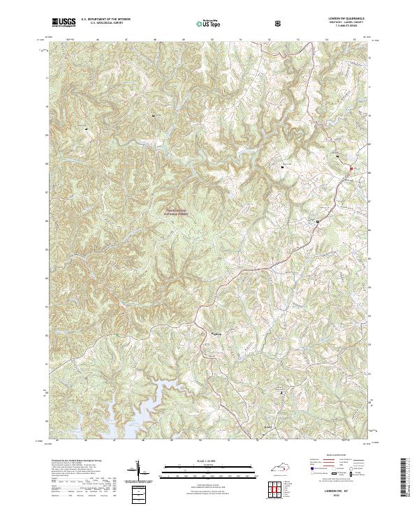 USGS Topographic Map – London SW