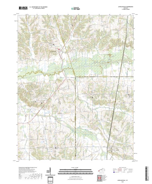USGS Topographic Map – Lovelaceville