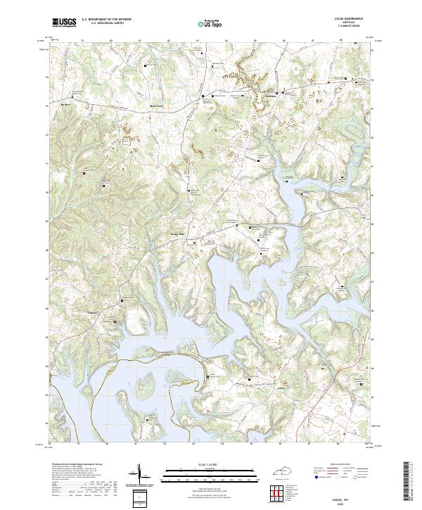 USGS Topographic Map – Lucas