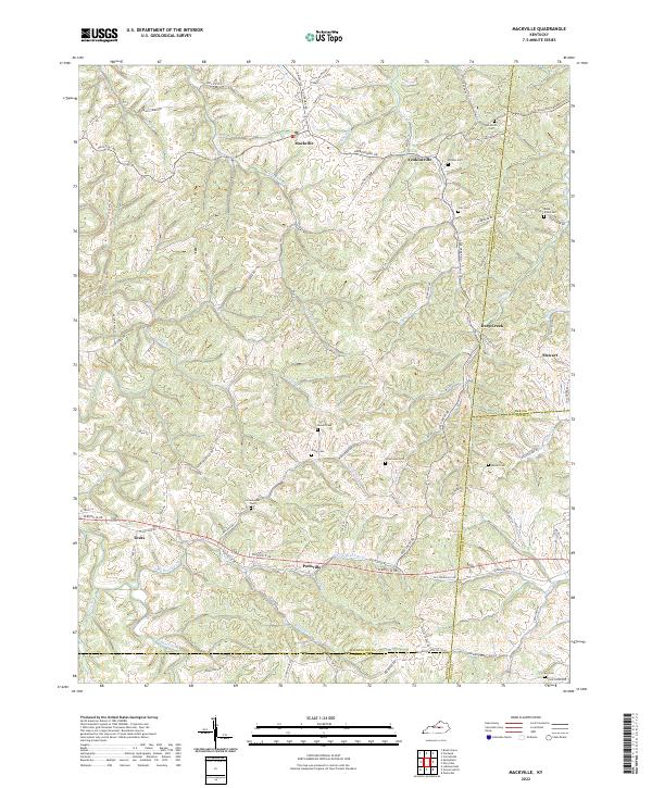USGS Topographic Map – Mackville