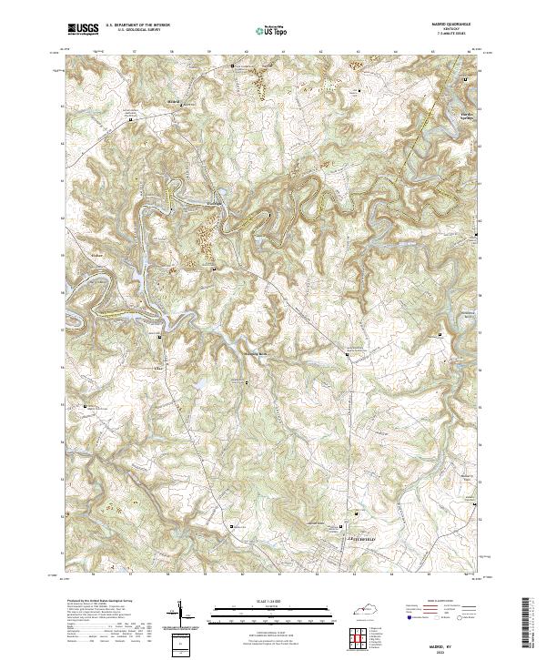 USGS Topographic Map – Madrid