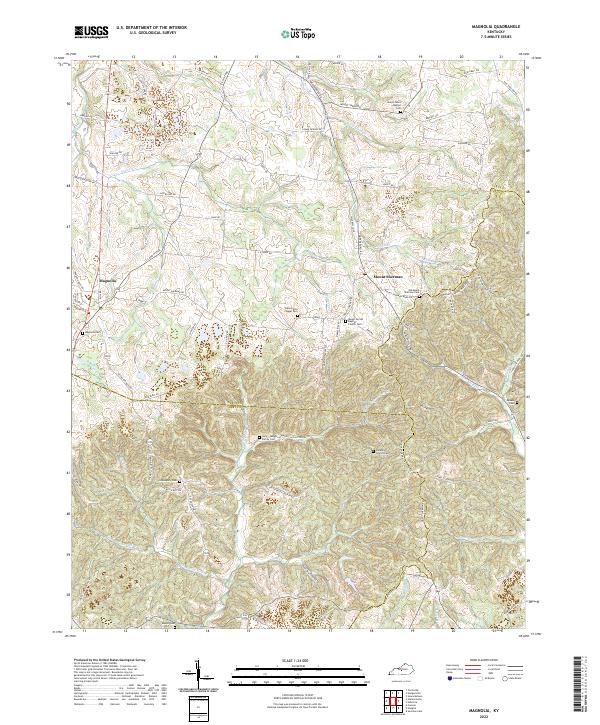 USGS Topographic Map – Magnolia