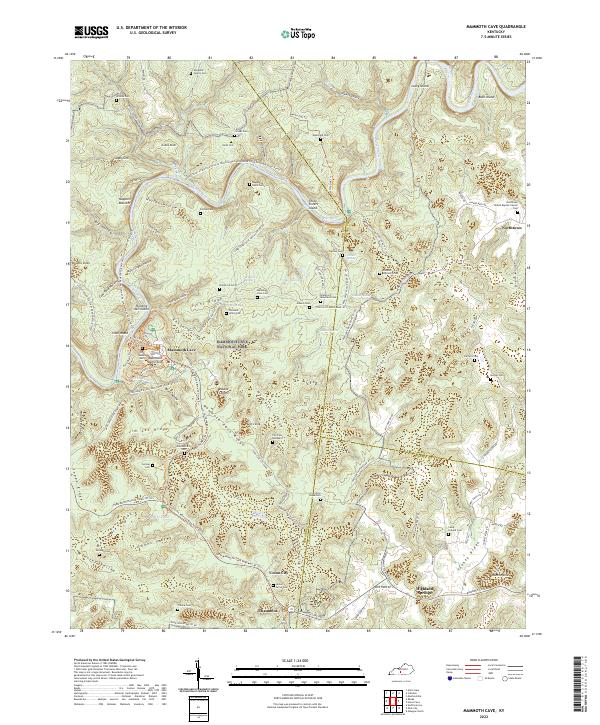 USGS Topographic Map – Mammoth Cave