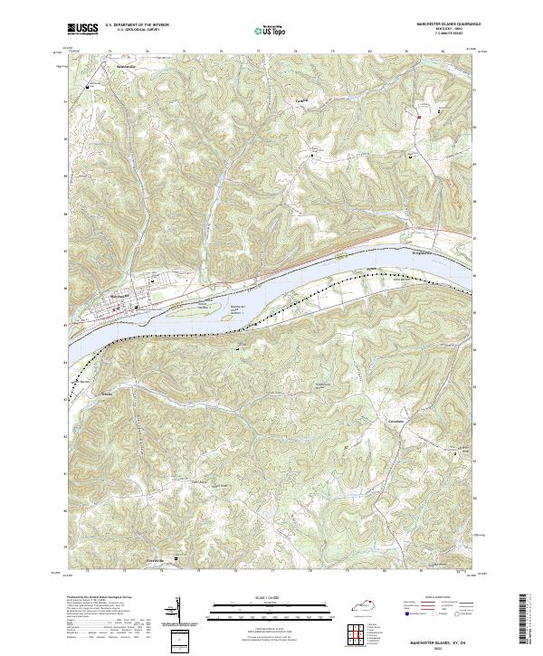 USGS Topographic Map – Manchester Islands