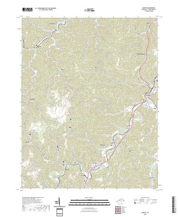 USGS Topographic Map – Martin