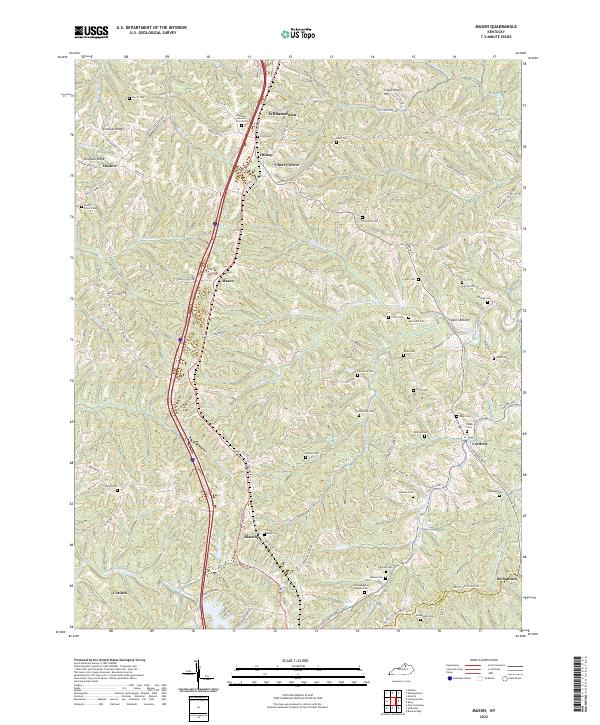 USGS Topographic Map – Mason