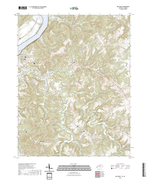 USGS Topographic Map – Mattingly