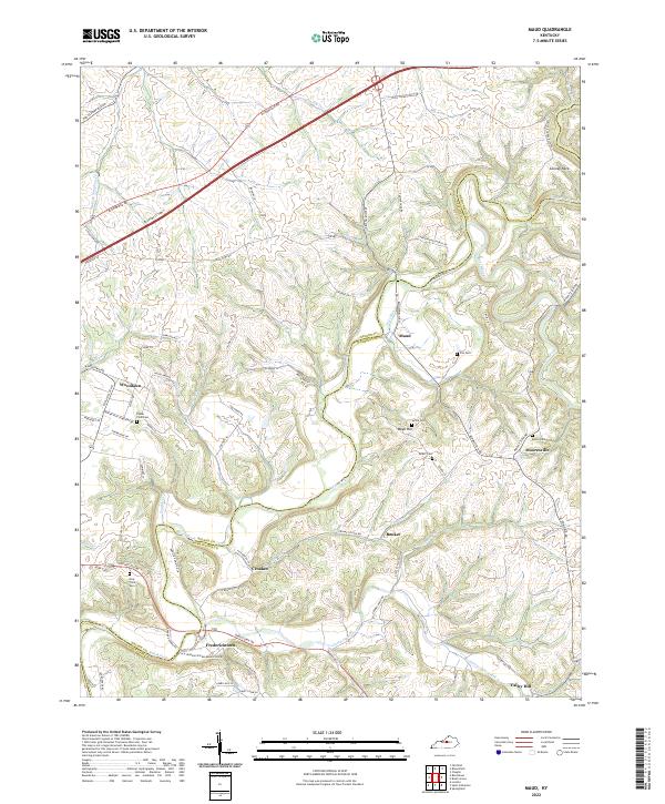 USGS Topographic Map – Maud