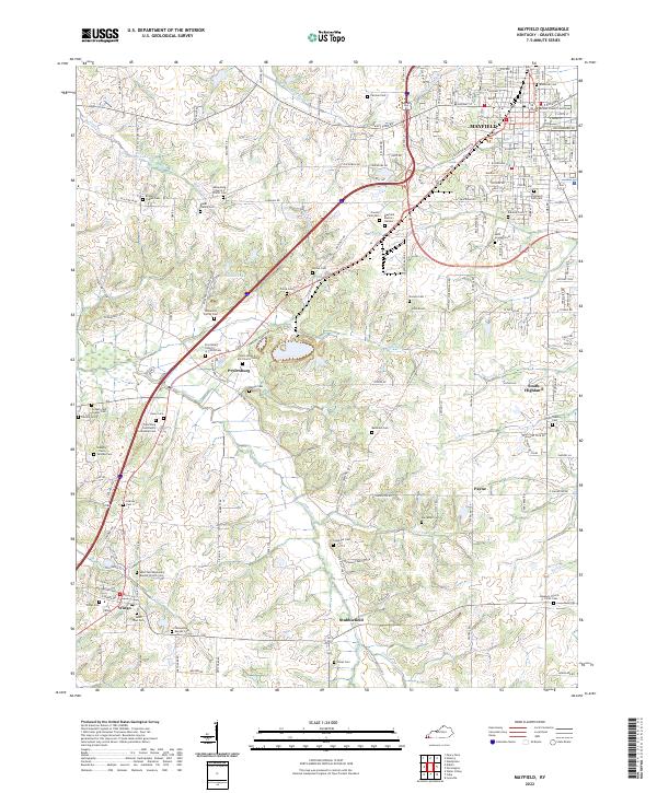 USGS Topographic Map – Mayfield