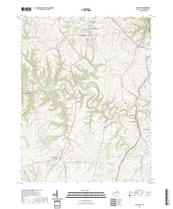 USGS Topographic Map – Mays Lick