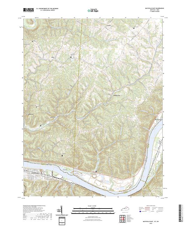 USGS Topographic Map – Maysville East