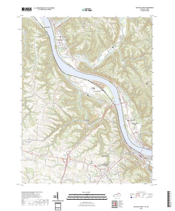 USGS Topographic Map – Maysville West