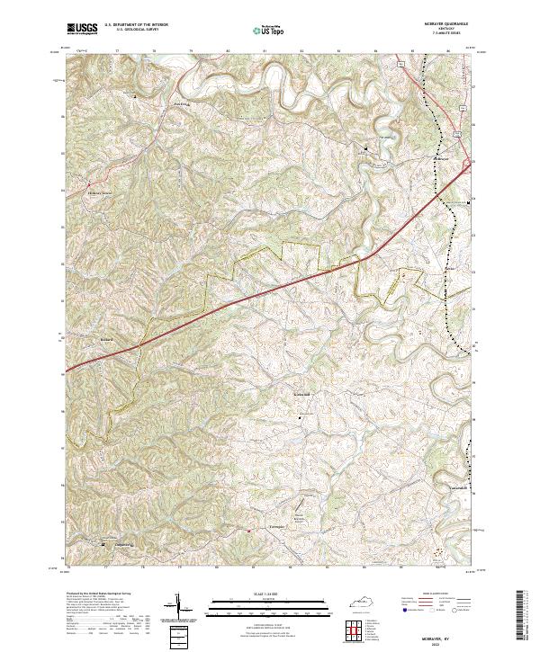 USGS Topographic Map – McBrayer