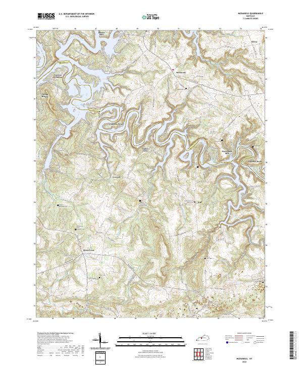 USGS Topographic Map – McDaniels