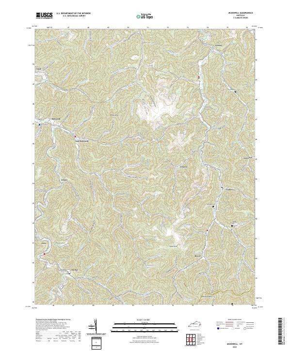 USGS Topographic Map – McDowell