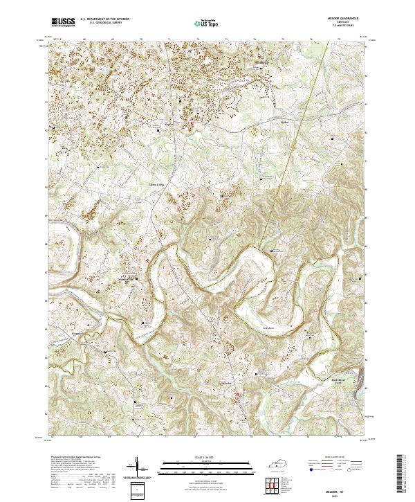 USGS Topographic Map – Meador