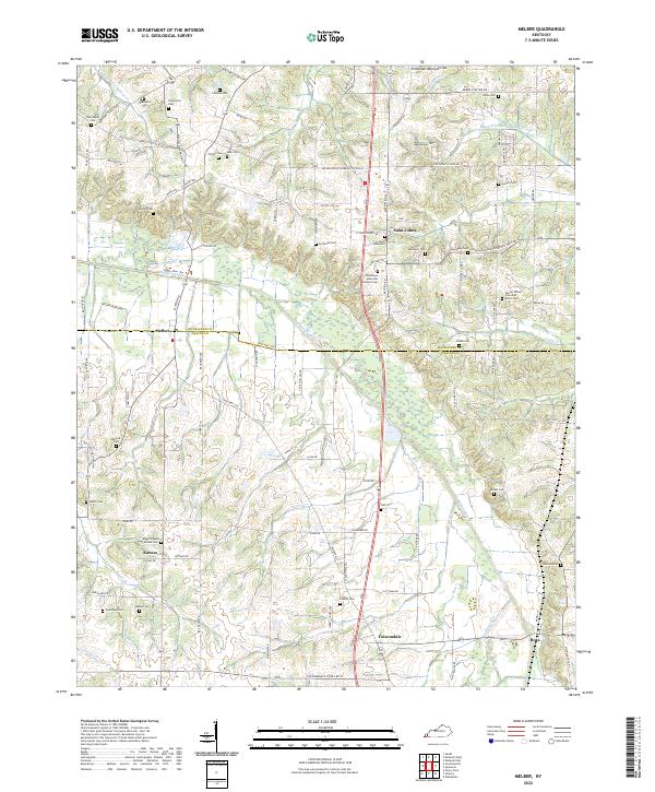USGS Topographic Map – Melber