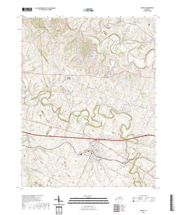 USGS Topographic Map – Midway