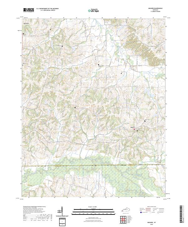 USGS Topographic Map – Milburn