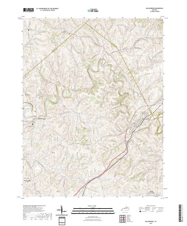 USGS Topographic Map – Millersburg