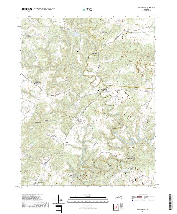 USGS Topographic Map – Millerstown