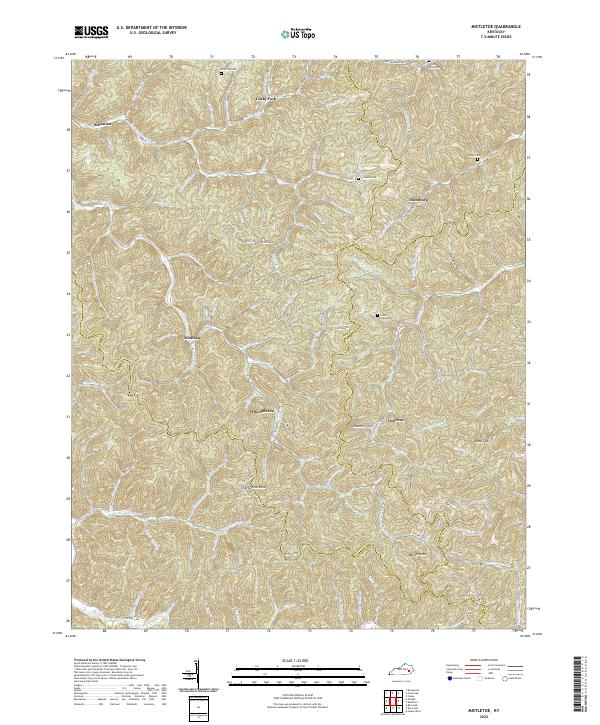 USGS Topographic Map – Mistletoe