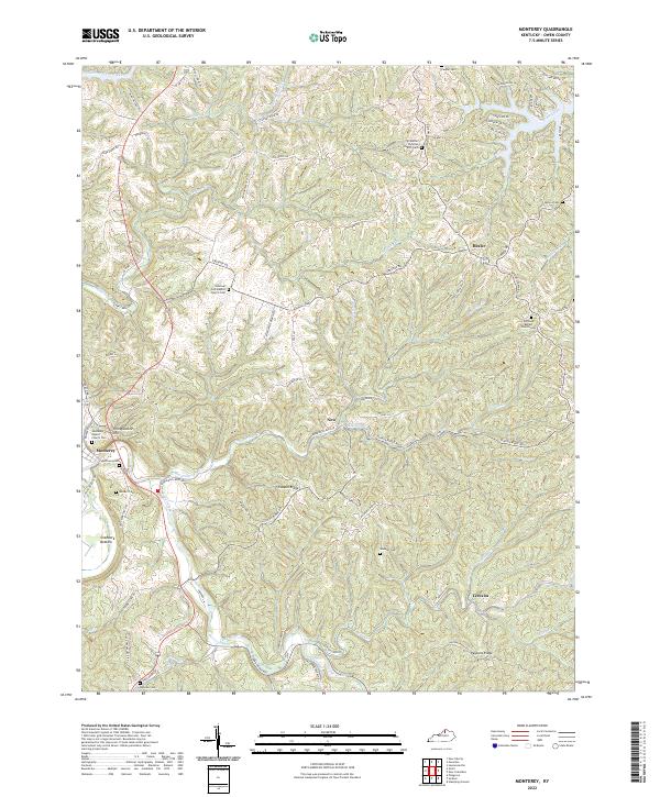 USGS Topographic Map – Monterey