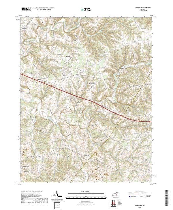 USGS Topographic Map – Montpelier