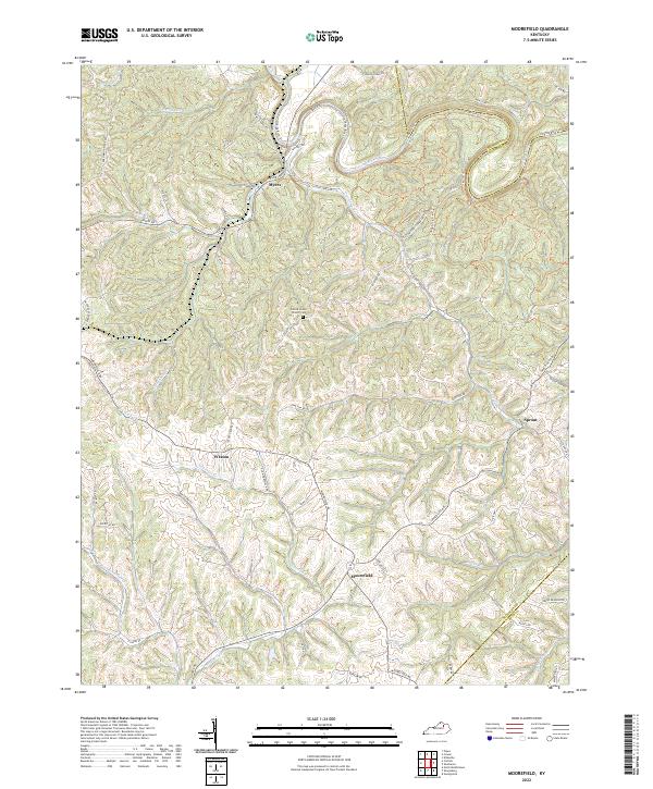 USGS Topographic Map – Moorefield
