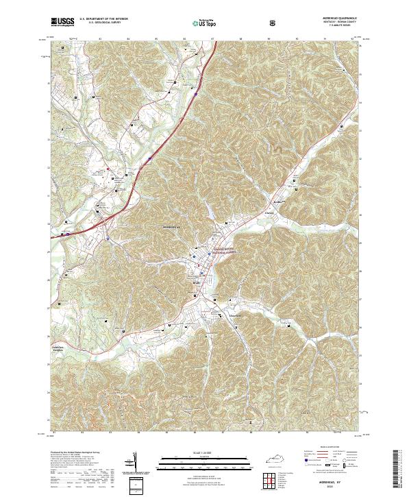 USGS Topographic Map – Morehead