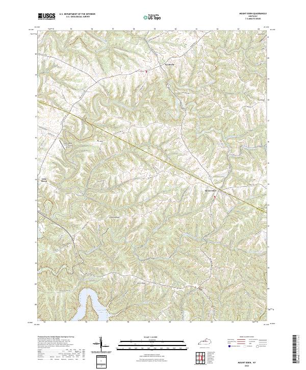 USGS Topographic Map – Mount Eden