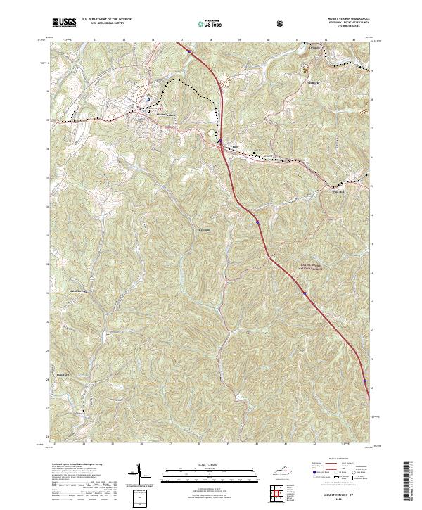 USGS Topographic Map – Mount Vernon