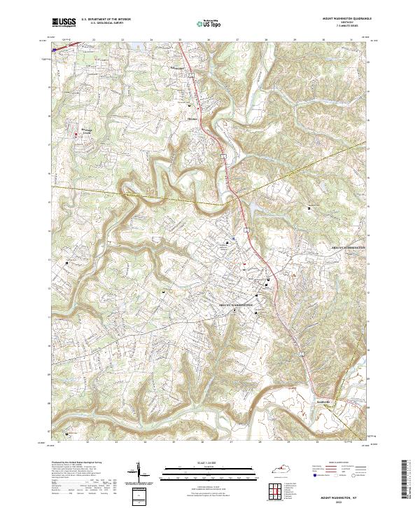 USGS Topographic Map – Mount Washington