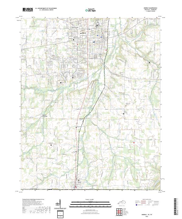 USGS Topographic Map – Murray