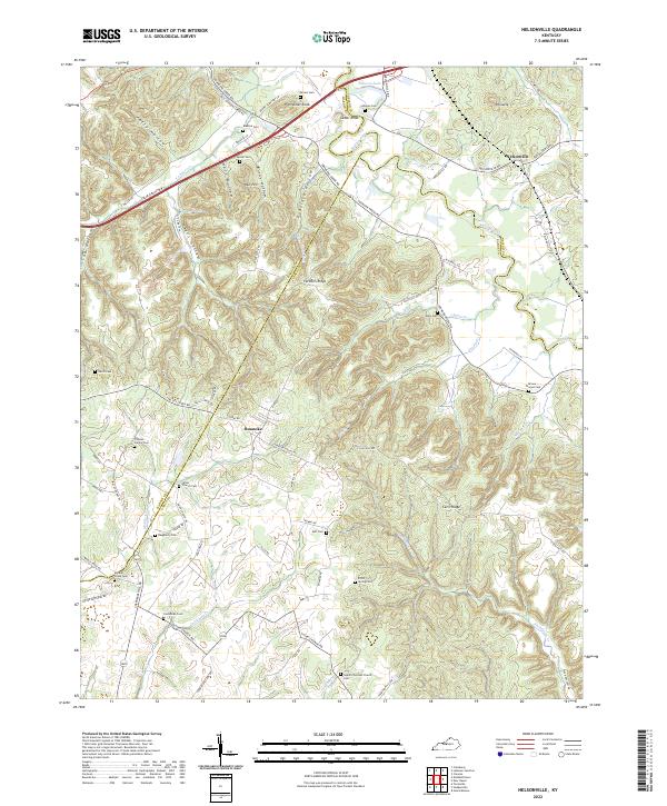 USGS Topographic Map – Nelsonville