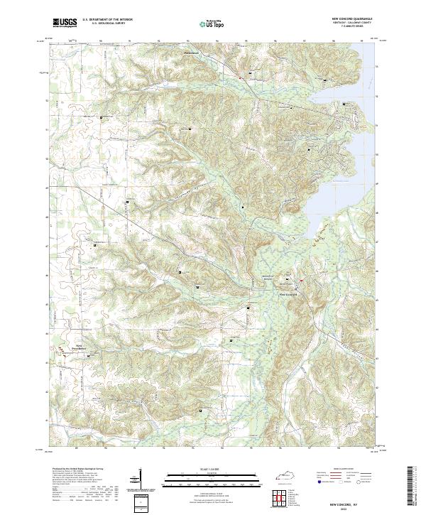 USGS Topographic Map – New Concord